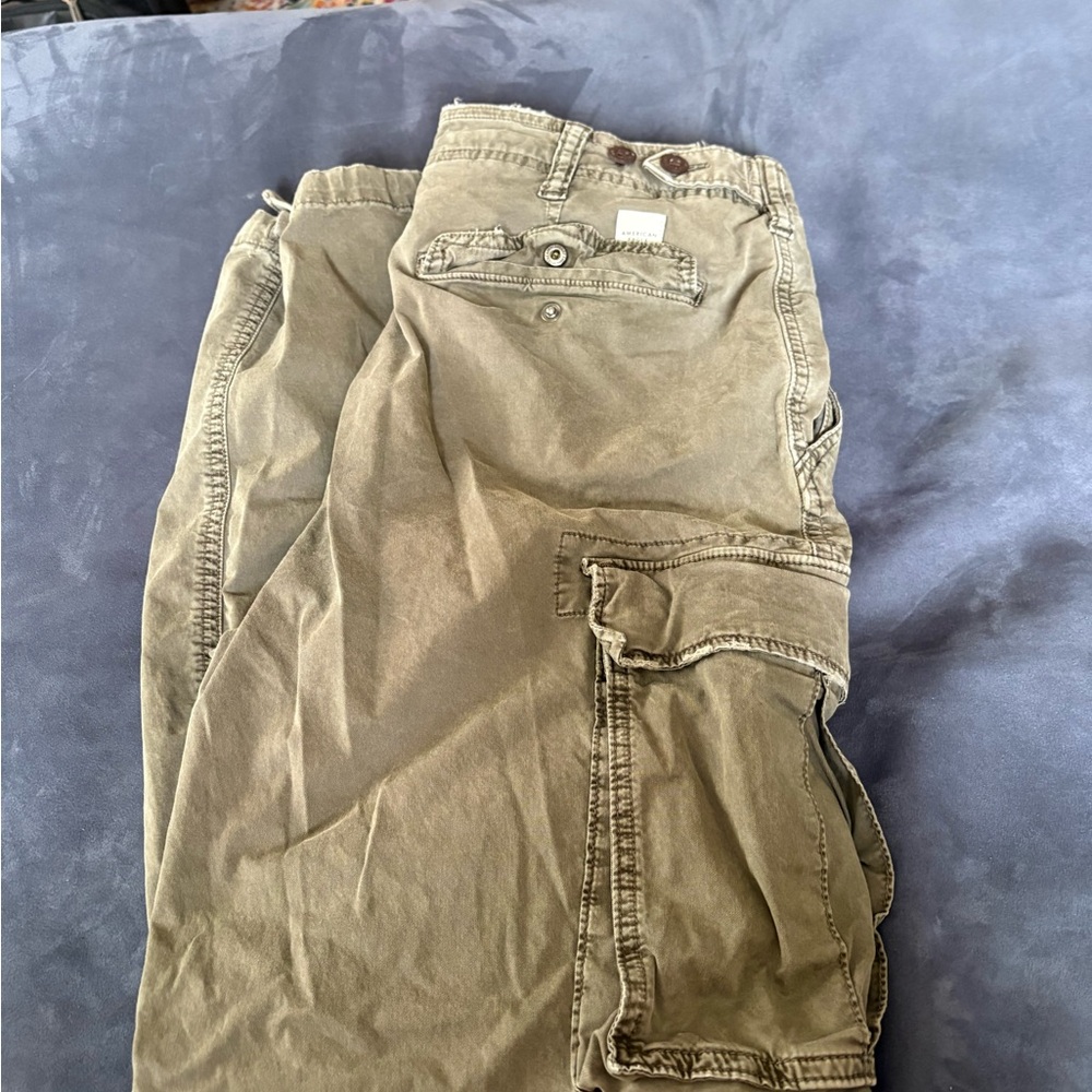 American Eagle Outfitters Men's Cargo Pants - Tan - Picture 6 of 6